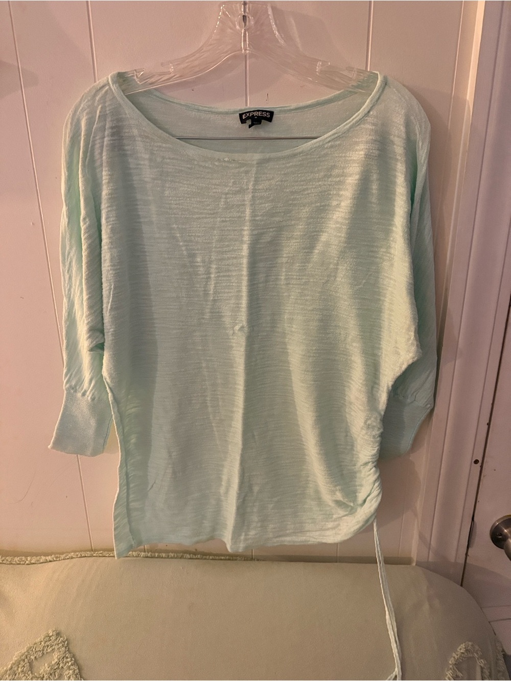 Express Women's Light Mint Pullover Top